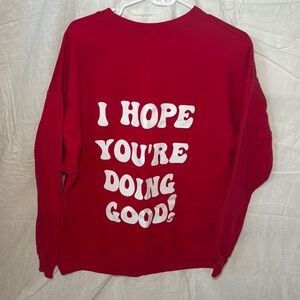 Red Graphic Women's Sweater